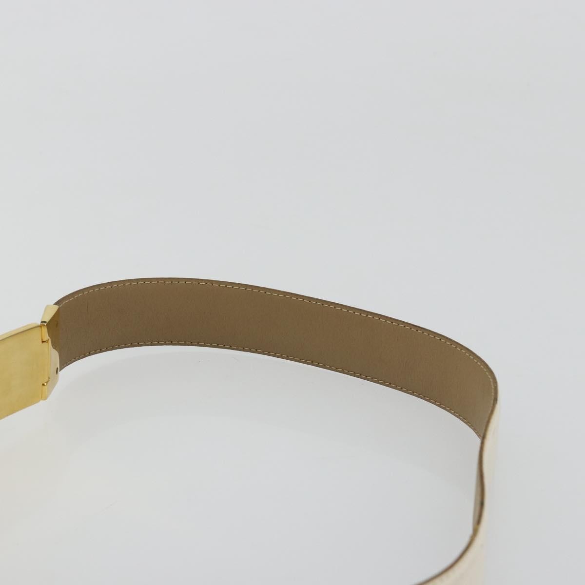 Salvatore Ferragamo Gancini Buckle Reversible Belt Leather White Leather Belts Accessory (Pre-Owned)