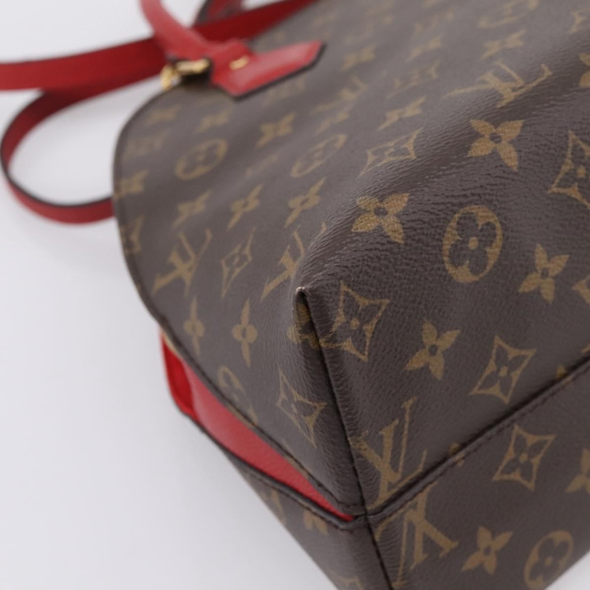 Louis Vuitton Alma Bnb Monogram Canvas With Leather Brown Canvas Handbag (Pre-Owned)
