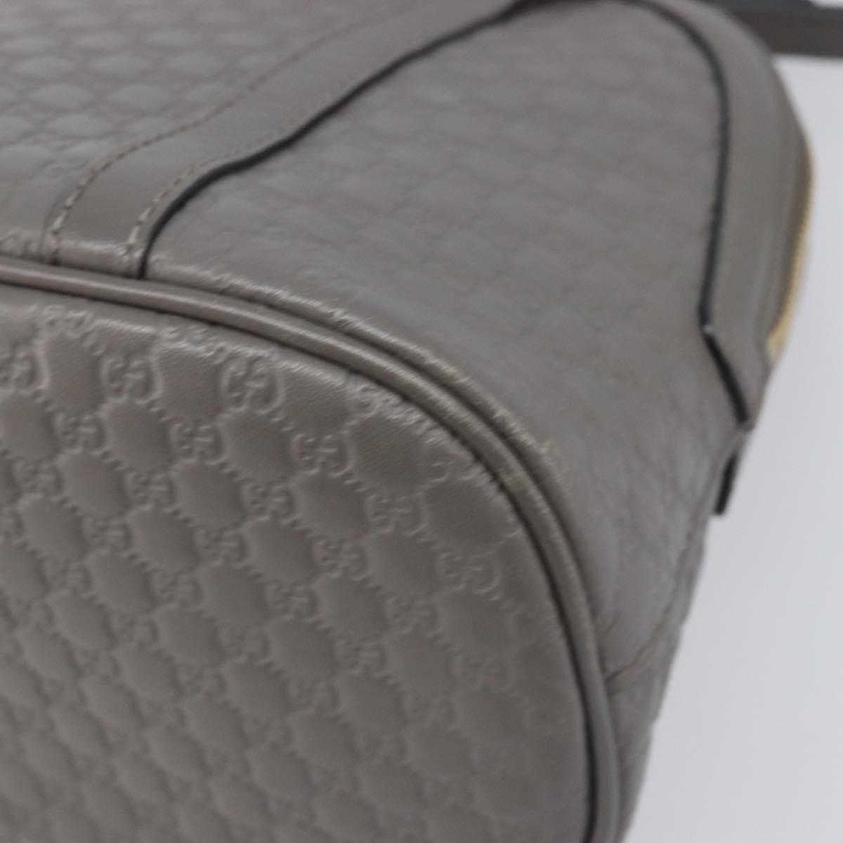 Gucci Convertible Dome Satchel Microguccissima Leather Gray Leather Handbag (Pre-Owned)