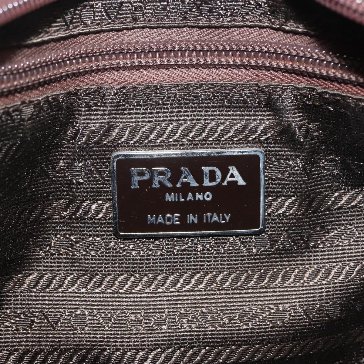 Prada Vintage Tessuto Khaki Nylon Handbag (Pre-Owned)