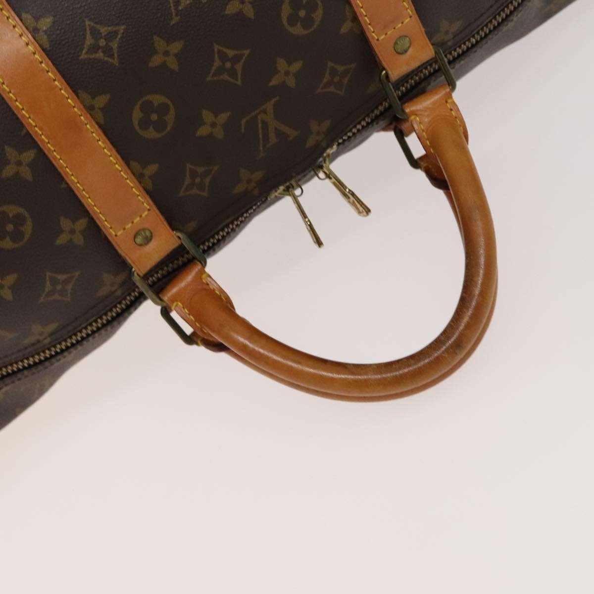 Louis Vuitton Keepall Monogram Canvas Brown Canvas Travel Bag Bag (Pre-Owned)