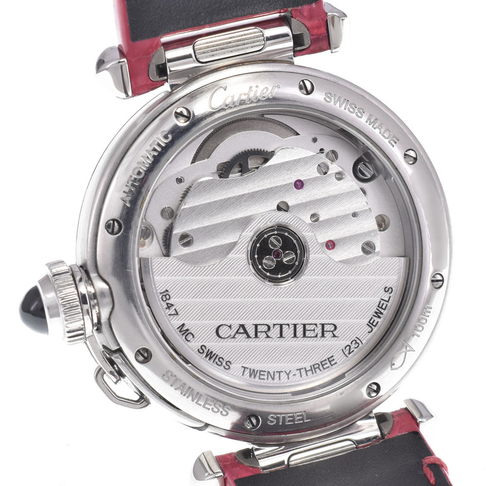 Cartier Pasha De Cartier Automatic Stainless Steel And Alligator Watch (Pre-Owned)
