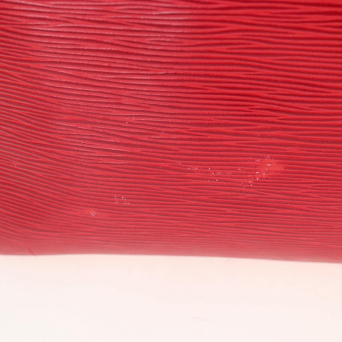 Louis Vuitton Keepall Epi Leather Red Leather Travel Bag Bag (Pre-Owned)