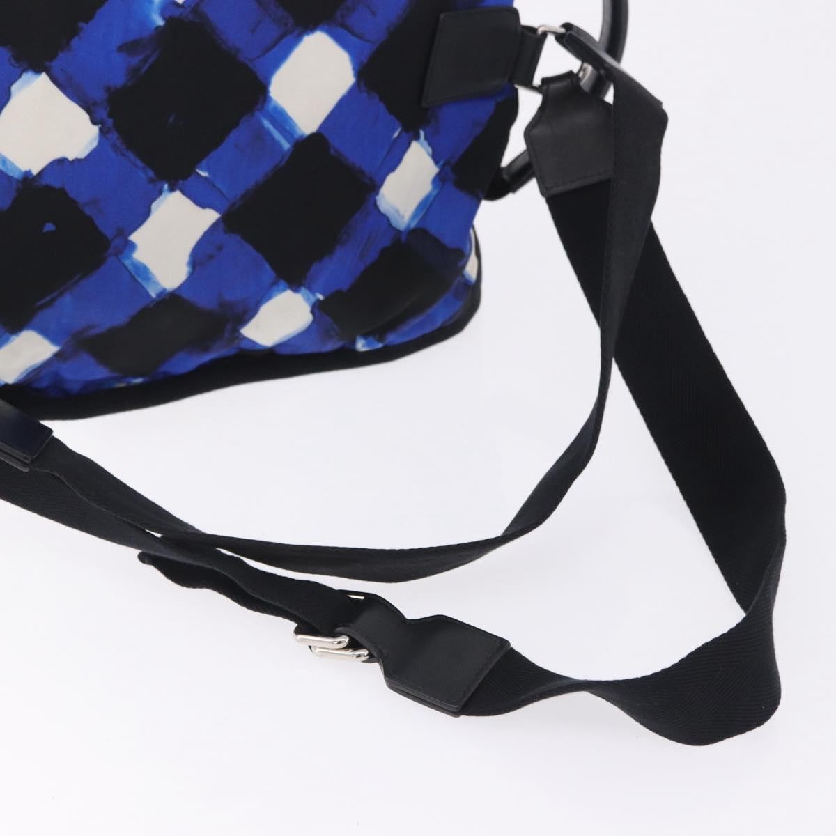 Chanel Airlines Mesh Printed Nylon Blue Nylon Backpack Bag (Pre-Owned)