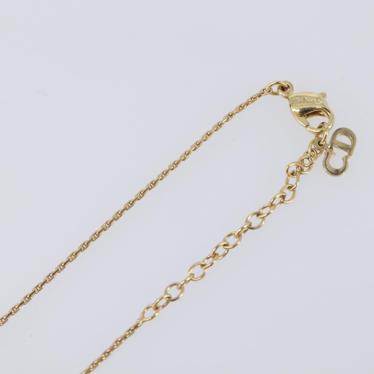 Christian Dior Cd Pendant Metal Gold Metal Necklace Jewelry (Pre-Owned)
