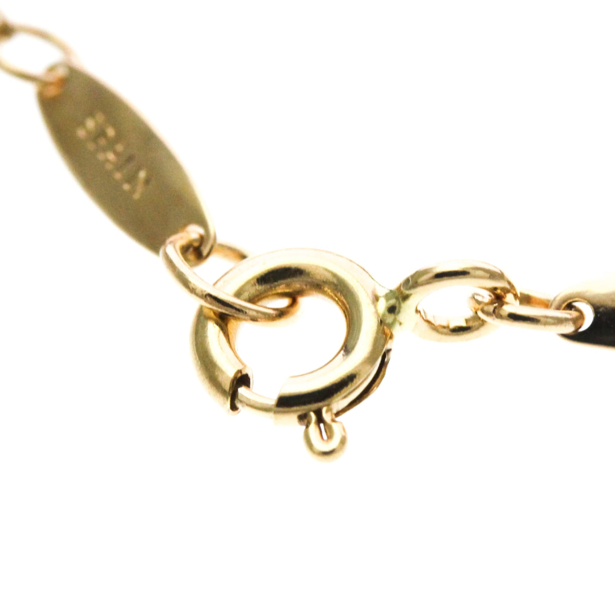 Tiffany & Co. Elsa Peretti Diamonds By The Yard Pendant 18K Rose Gold With Diamond Gold Pink_Gold Necklace Jewelry (Pre-Owned)