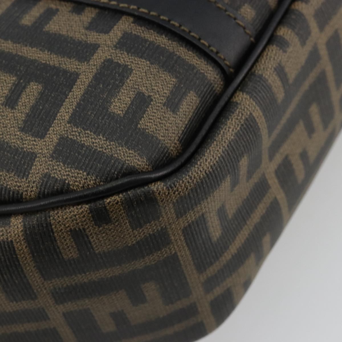 Fendi Vintage Zucca Canvas Brown Canvas Tote Bag Bag (Pre-Owned)