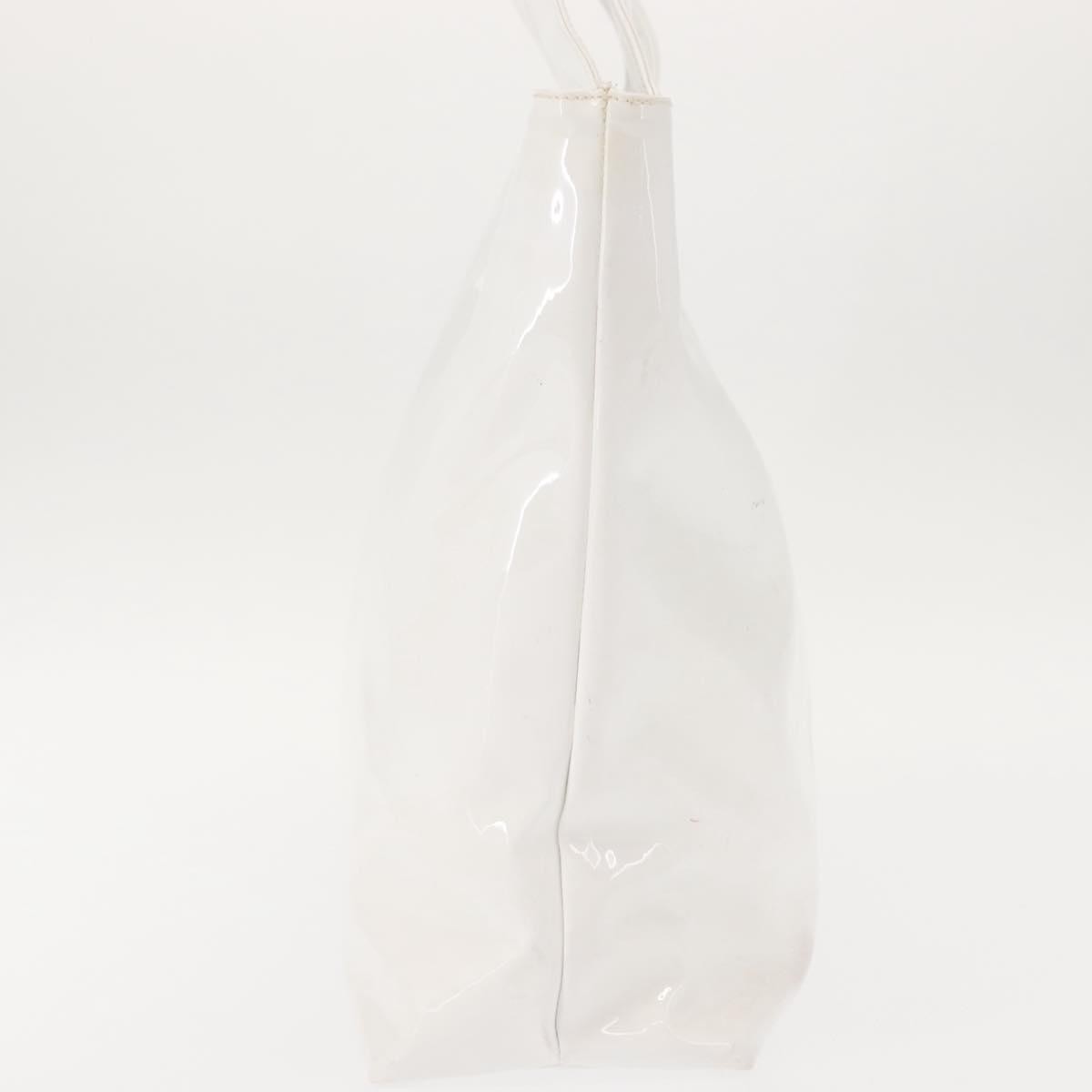 Salvatore Ferragamo Gancini Tote Patent Leather White Patent_Leather Tote Bag Bag (Pre-Owned)