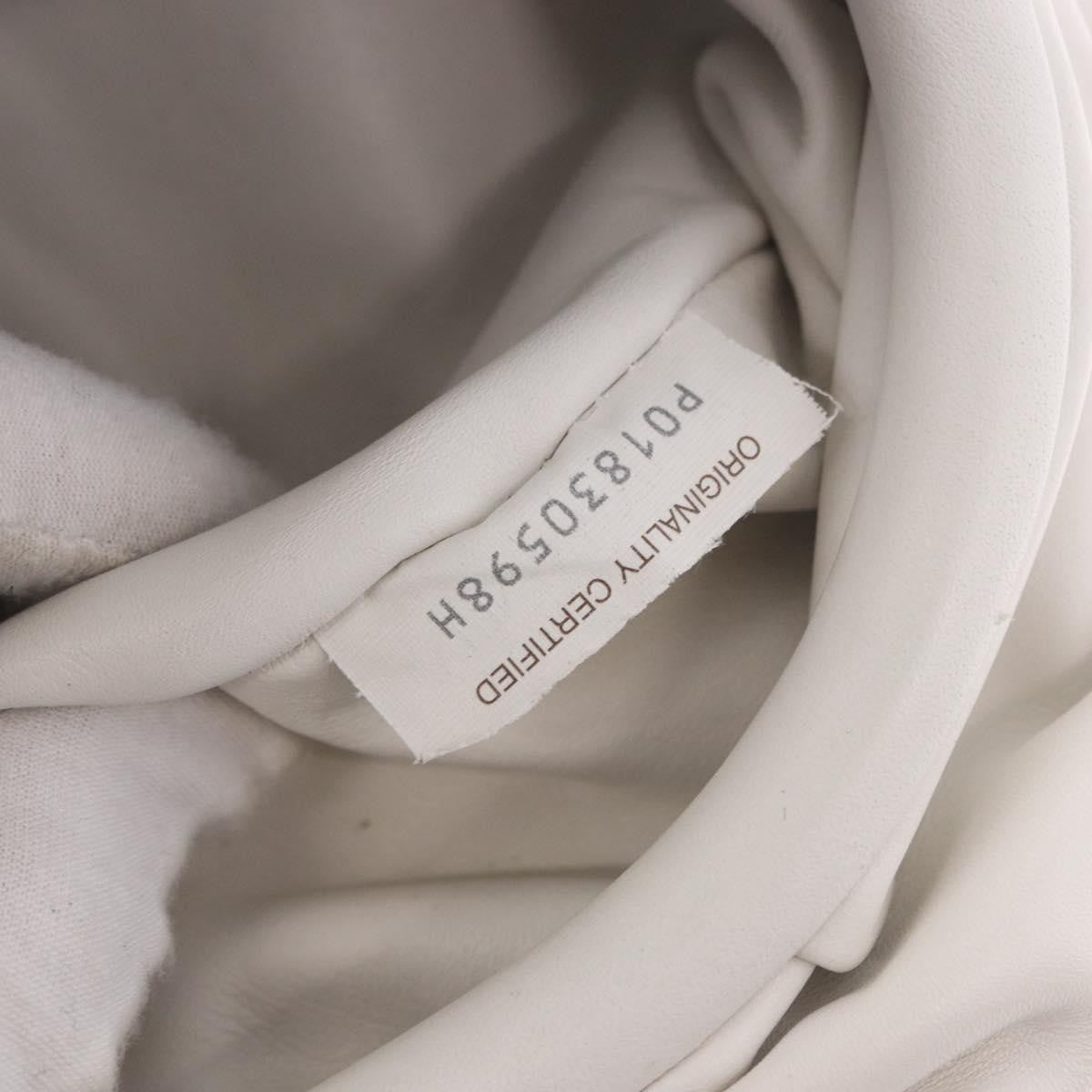 Bottega Veneta The Chain Leather White Leather Shoulder Bag Bag (Pre-Owned)
