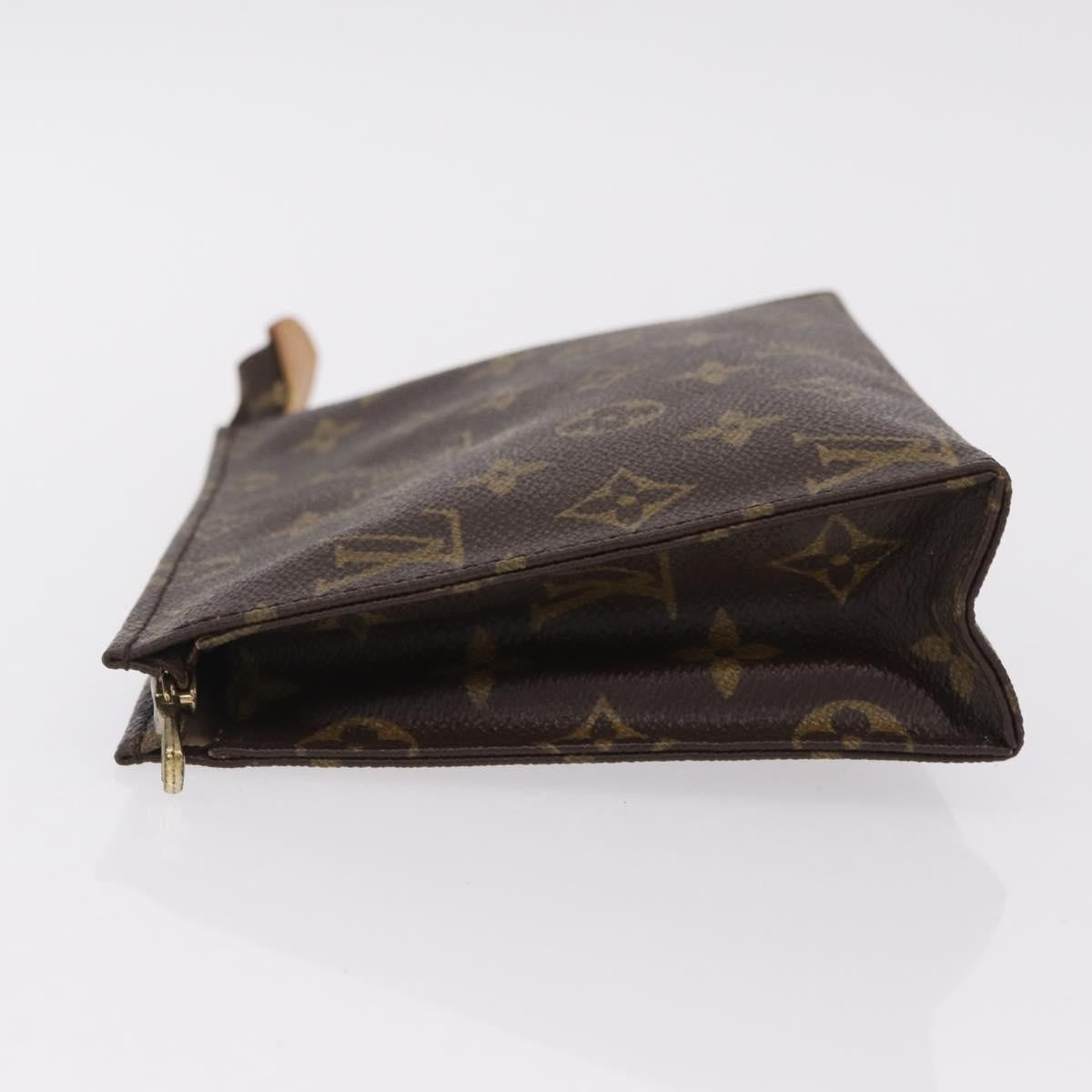 Louis Vuitton Toiletry Pouch Monogram Canvas Brown Canvas Clutche & Pouche Bag (Pre-Owned)