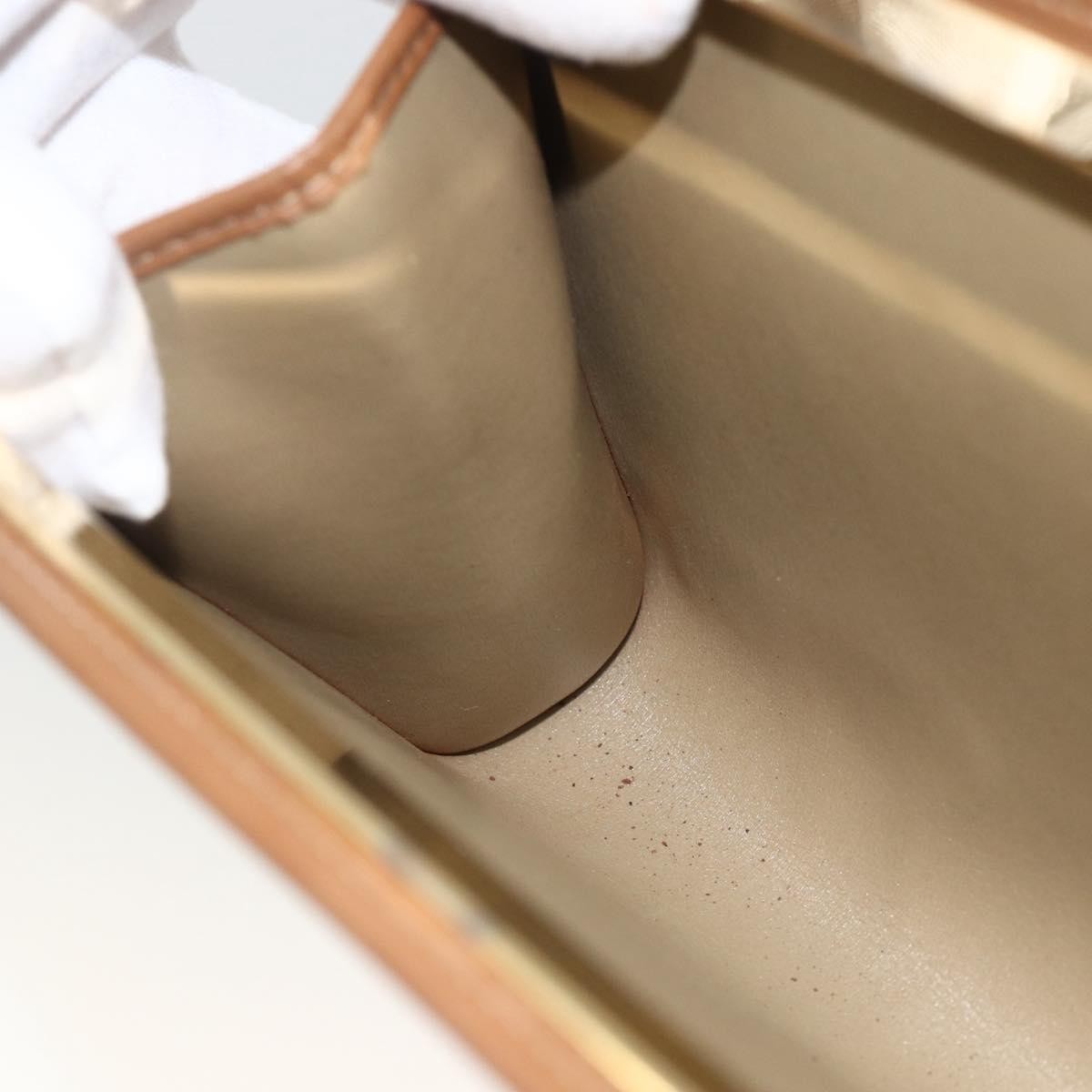 Christian Dior Vintage Honeycomb Clutch Canvas Beige Canvas Clutche & Pouche Bag (Pre-Owned)