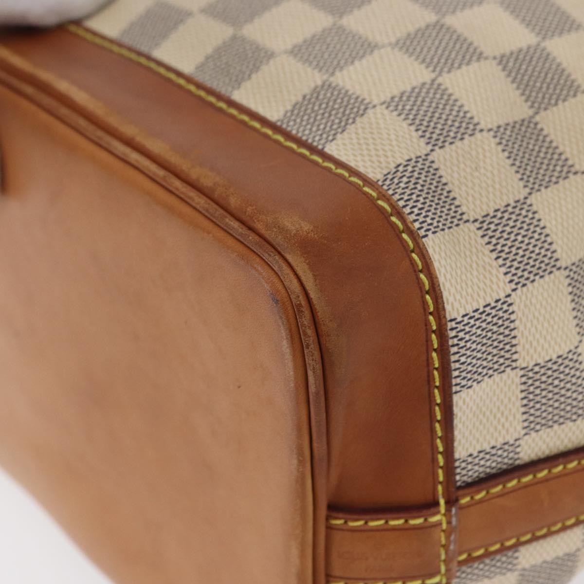 Louis Vuitton Noe Damier Ebene Beige Canvas Shoulder Bag Bag (Pre-Owned)