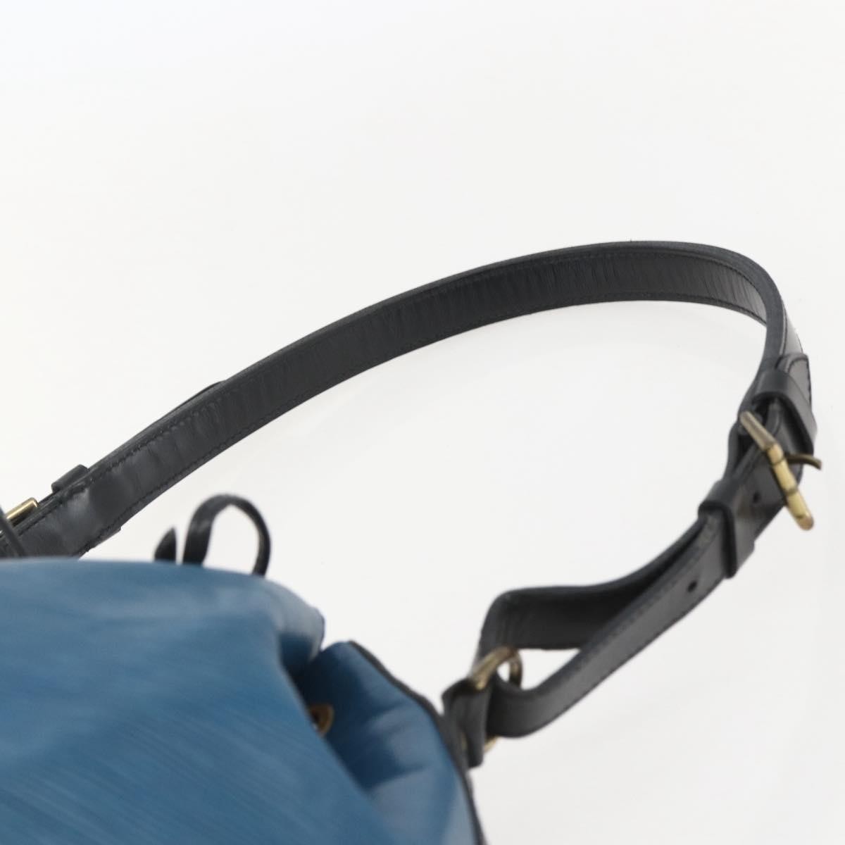 Louis Vuitton Bicolor Petit Noe Epi Leather Blue Leather Shoulder Bag Bag (Pre-Owned)