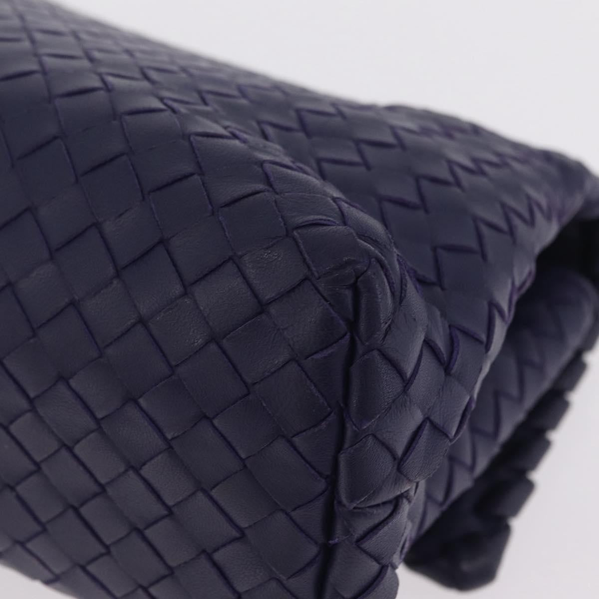 Bottega Veneta Olimpia Intrecciato Nappa Purple Leather Crossbody Bag Bag (Pre-Owned)