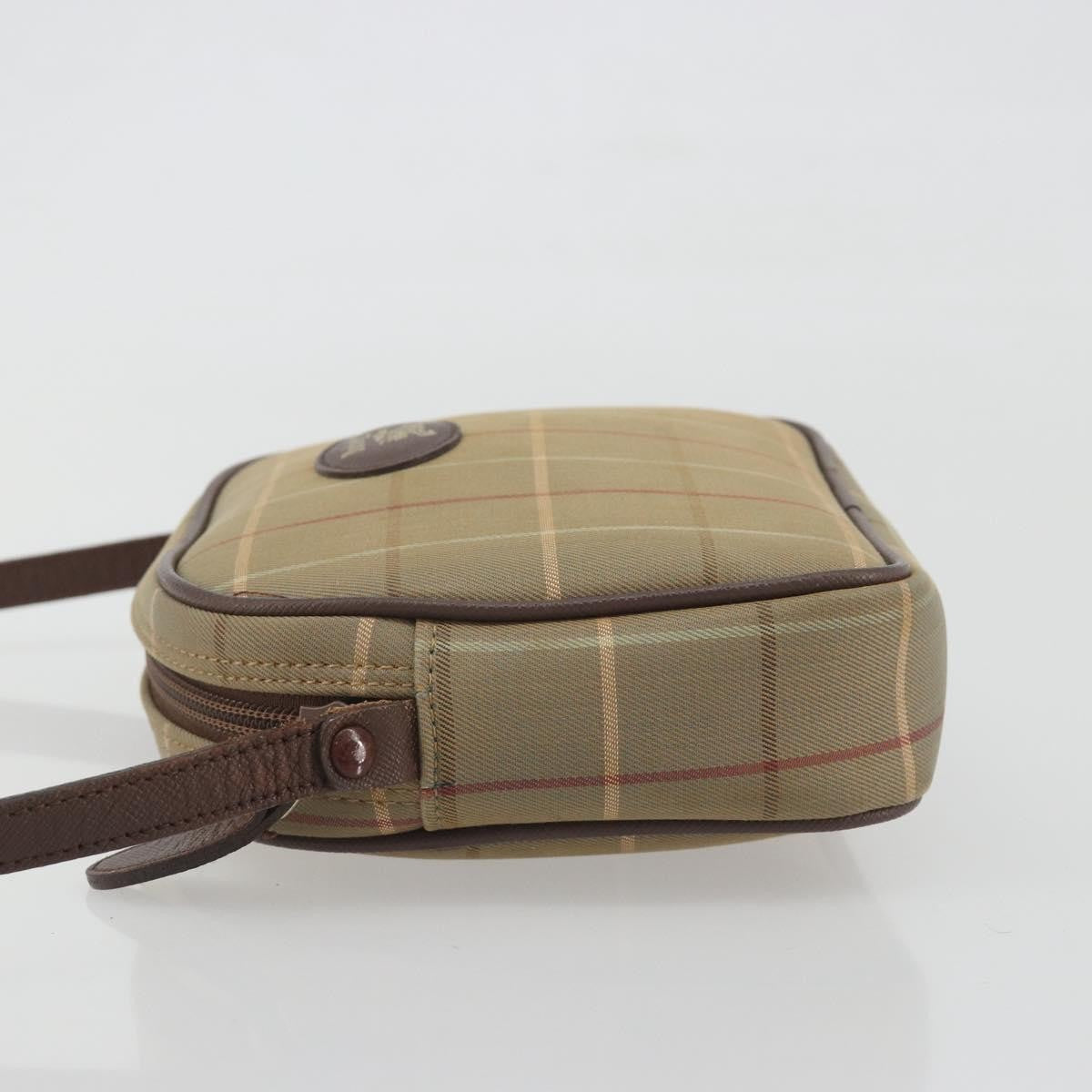 Burberry Nova Check Shoulder Bag Canvas Beige Canvas Shoulder Bag Bag (Pre-Owned)