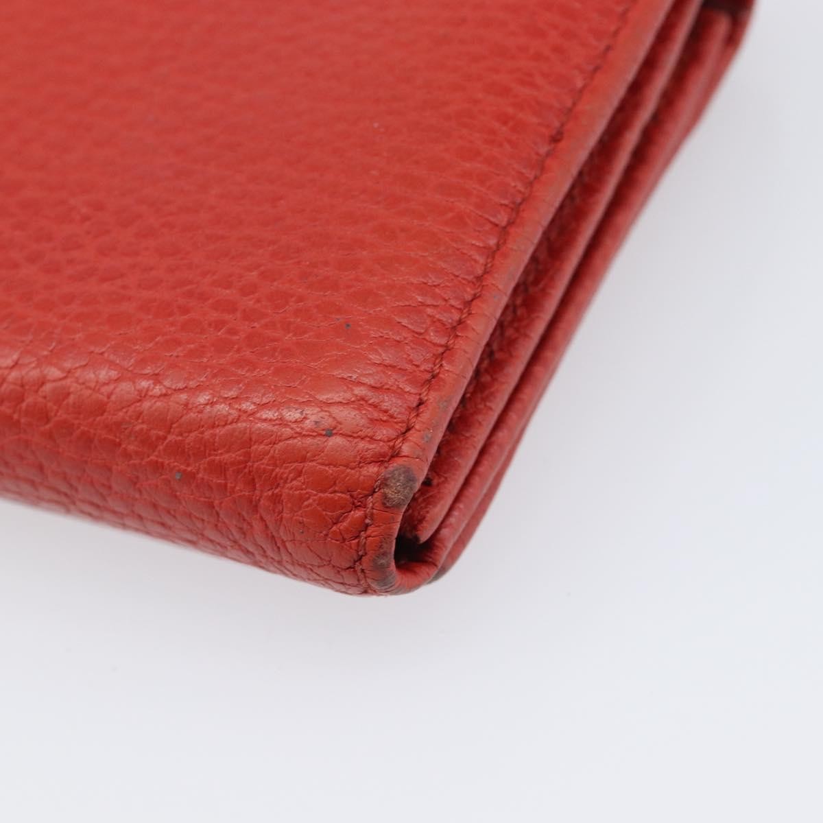 Gucci Swing Wallet On Strap Leather Red Leather Crossbody Bag Bag (Pre-Owned)