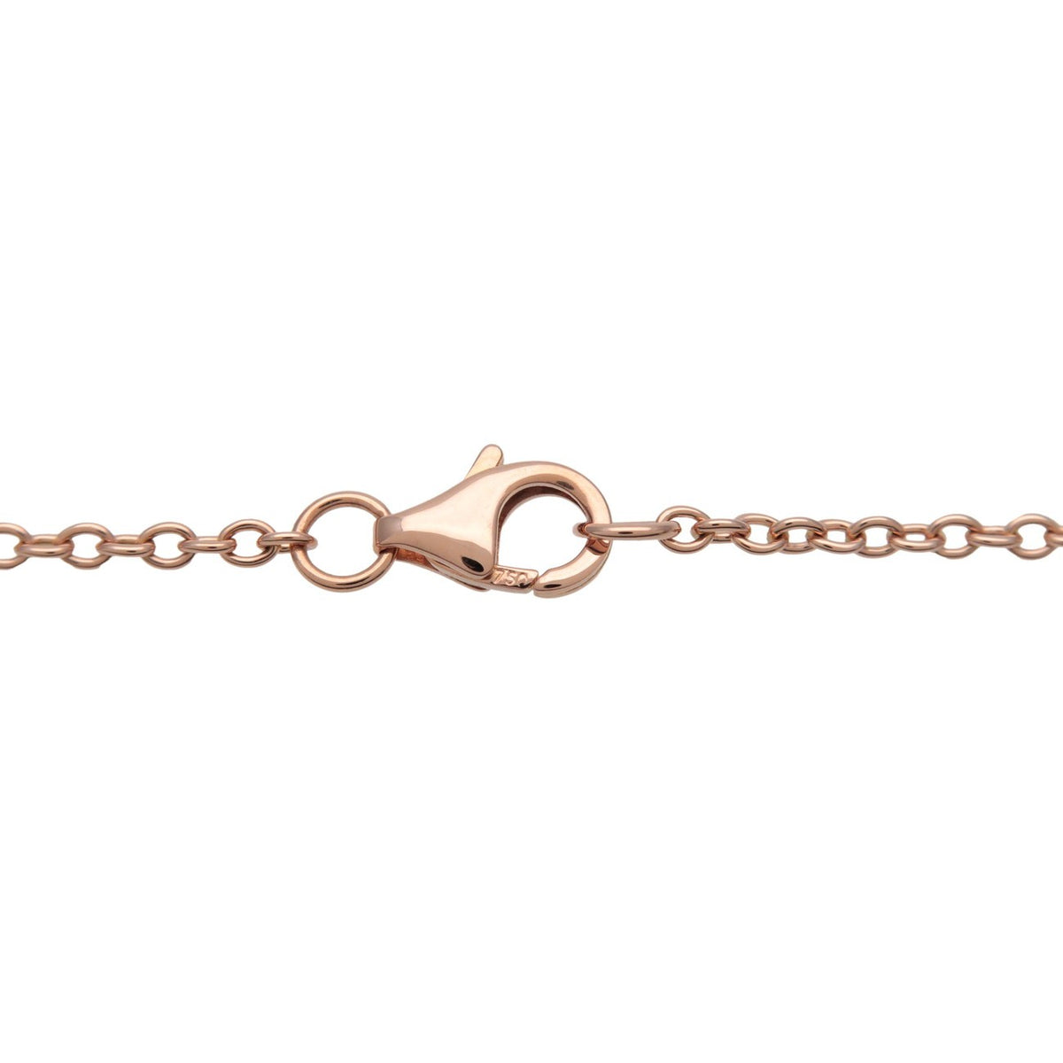 Cartier Love Interlocking 18K Rose Gold Pink Rose_Gold Necklace Jewelry (Pre-Owned)