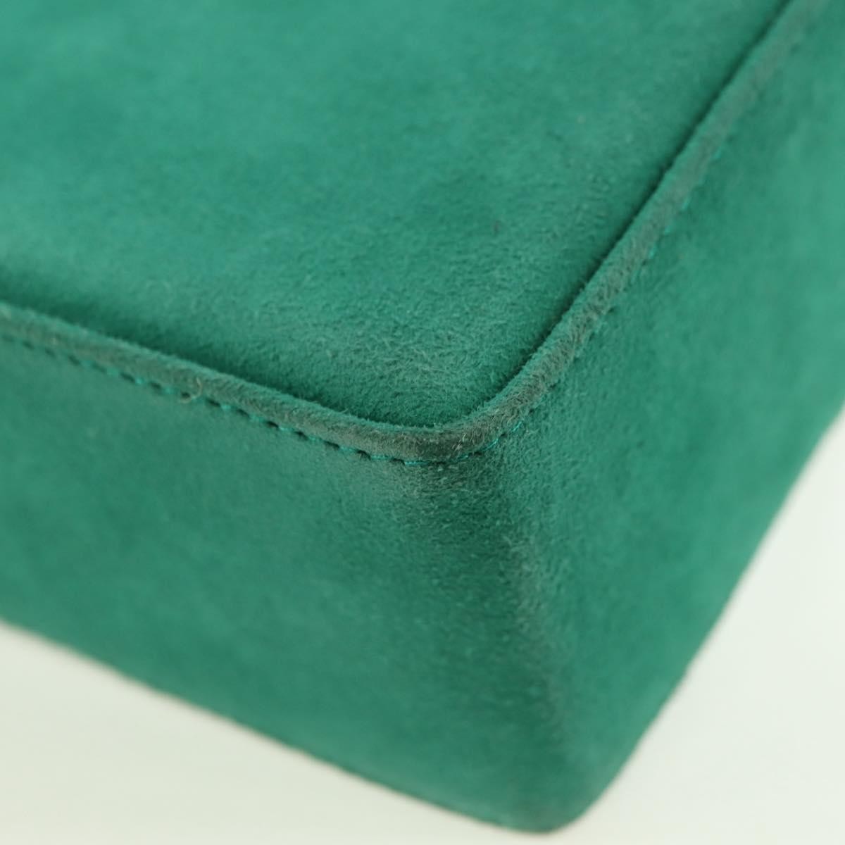 Christian Dior Shoulder Suede Green Suede Shoulder Bag Bag (Pre-Owned)