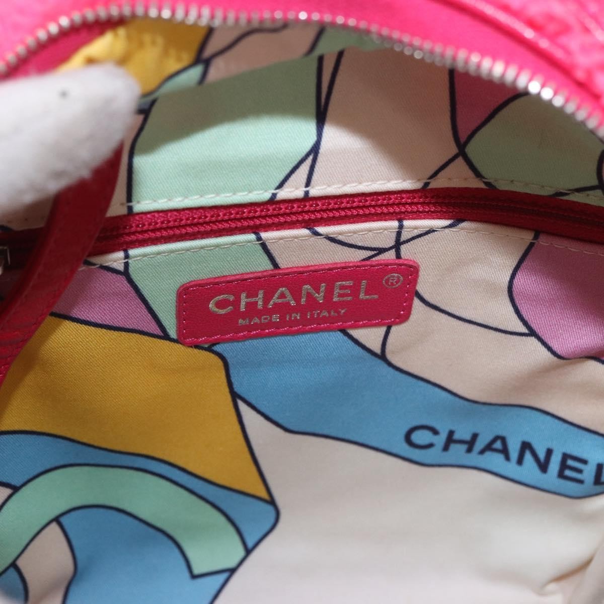 Chanel Coco Beach Quilted Terry Cloth Pink Cotton Backpack Bag (Pre-Owned)