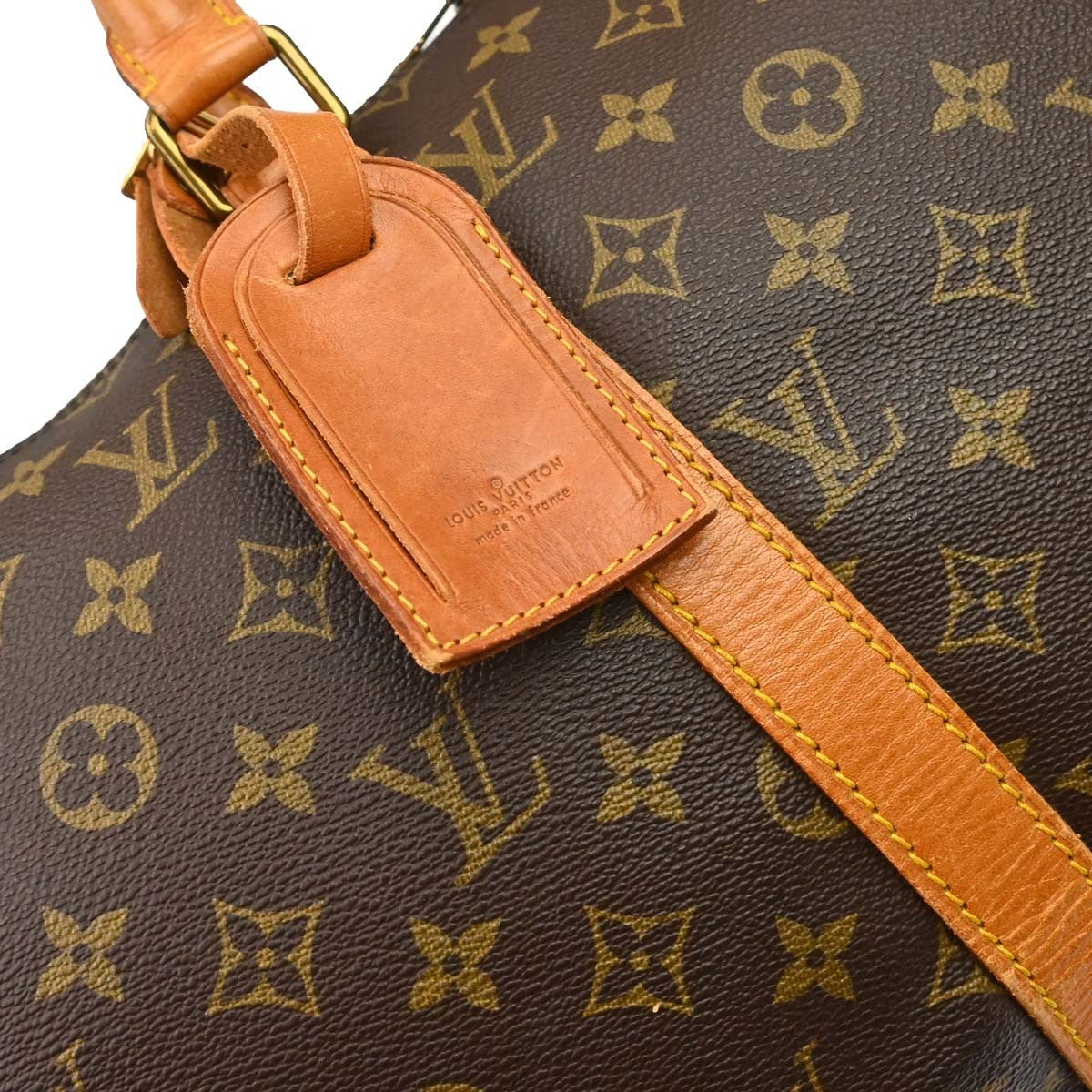 Louis Vuitton Keepall Canvas Brown Canvas Travel Bag Bag (Pre-Owned)