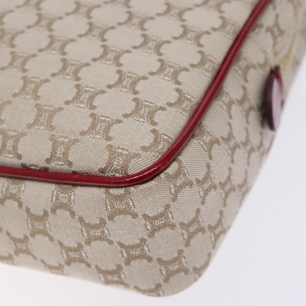 Celine Vintage Macadam Canvas Beige Canvas Shoulder Bag Bag (Pre-Owned)