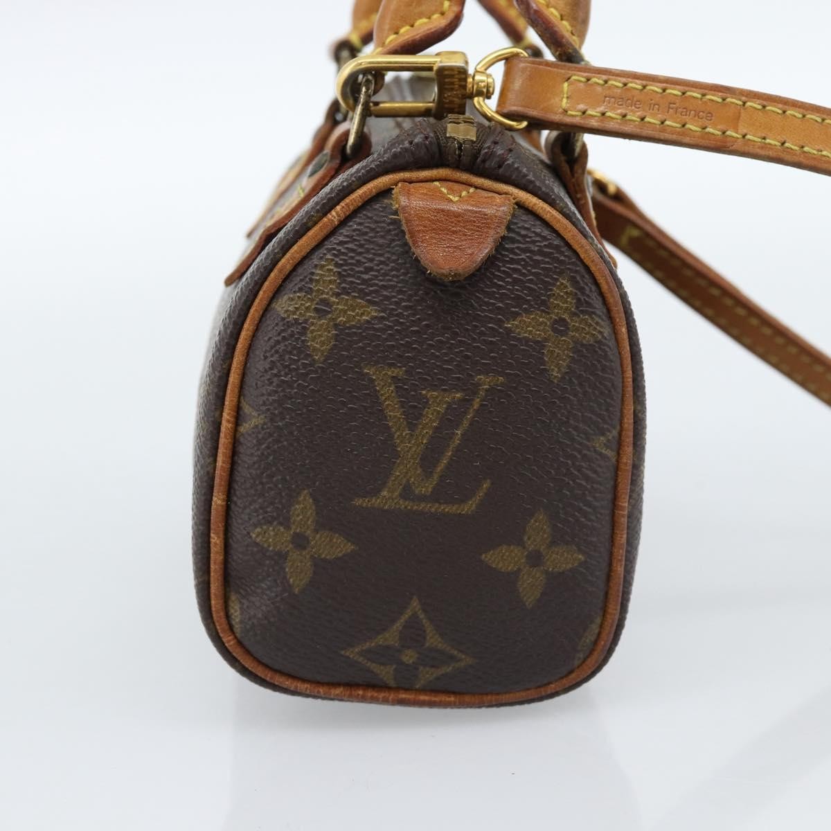 Louis Vuitton Speedy Mini Hl Monogram Canvas Brown Canvas Handbag (Pre-Owned)