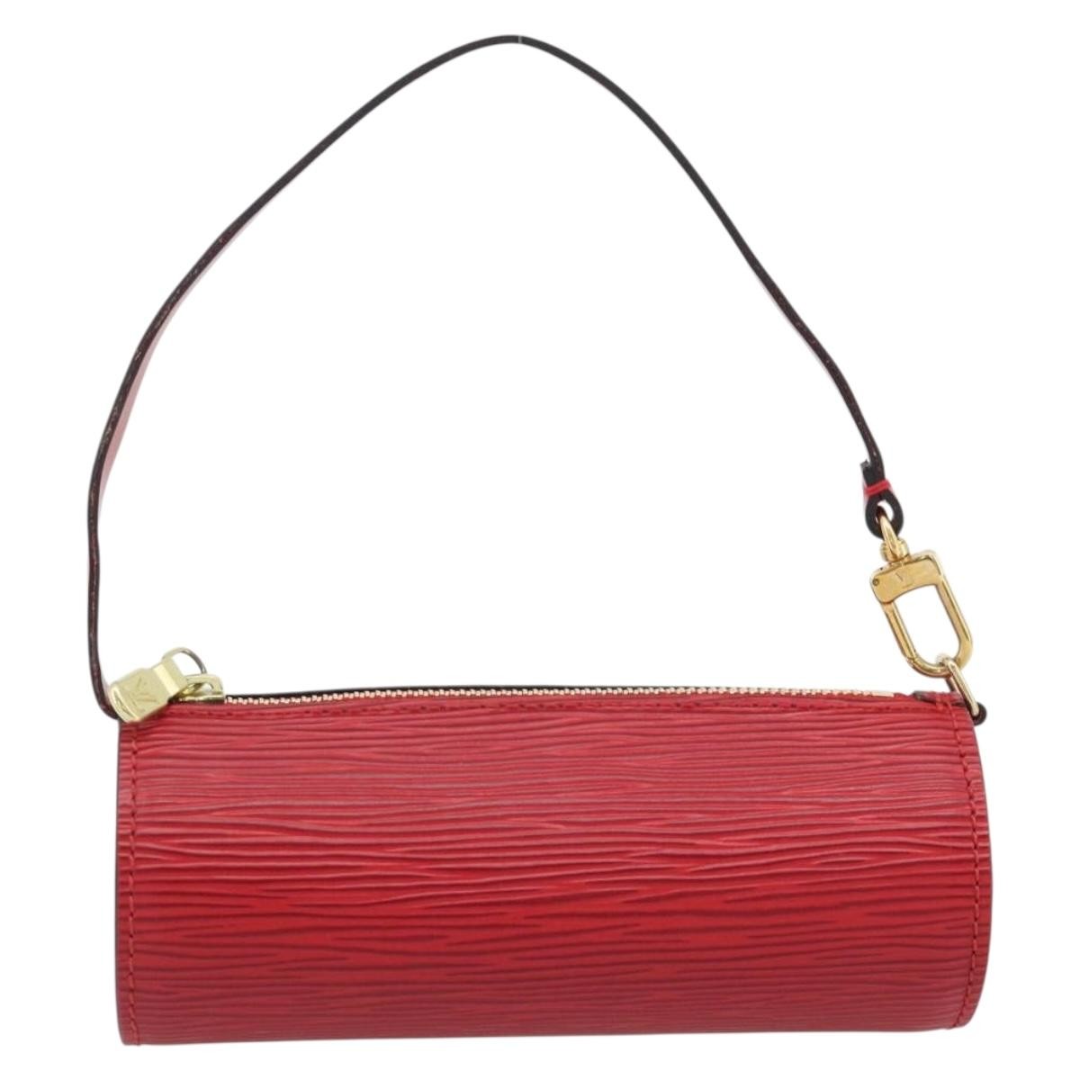 Louis Vuitton Soufflot Pochette Epi Leather Red Leather Clutche & Pouche Bag (Pre-Owned)