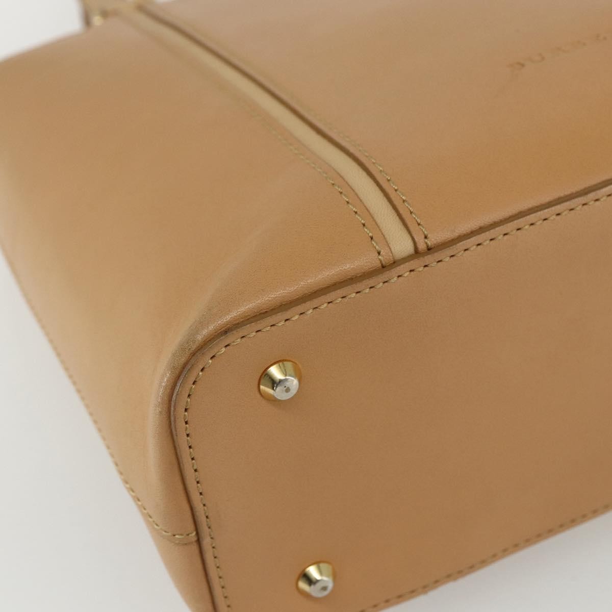 Burberry Vintage Leather Beige Leather Handbag (Pre-Owned)