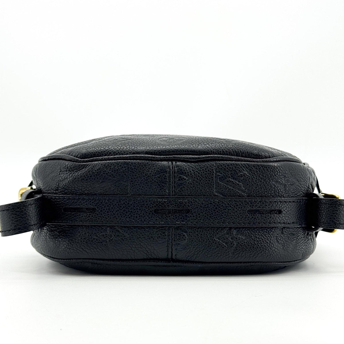 Louis Vuitton Boite Chapeau Souple Monogram Empreinte Leather Black Leather Handbag (Pre-Owned)