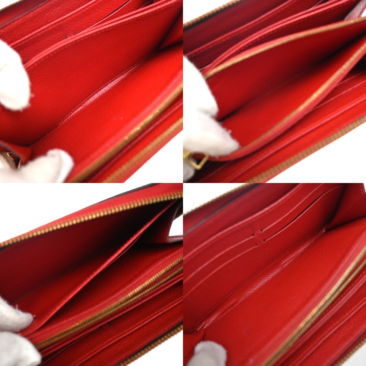 Louis Vuitton Portefeuille Zippy Monogramme Empreinte Monogramme Empreinte Red Leather Wallets Accessory (Pre-Owned)