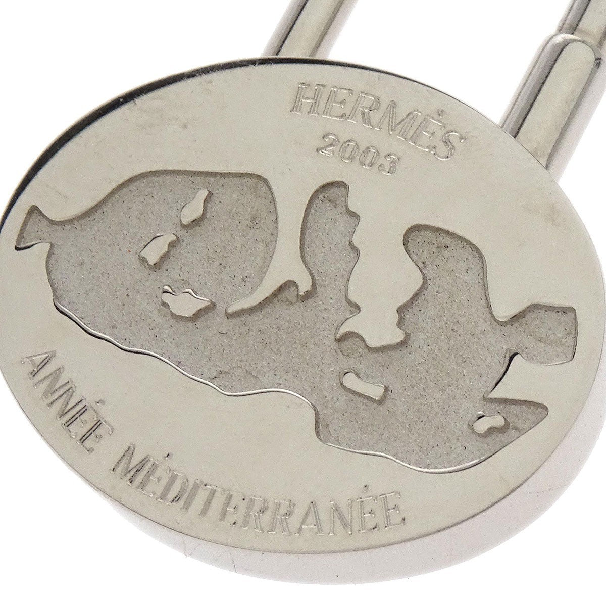 Hermes Annee Mediterranee Cadena Lock Charm Metal Silver Silver_Plated Charms And Keychains Accessory (Pre-Owned)