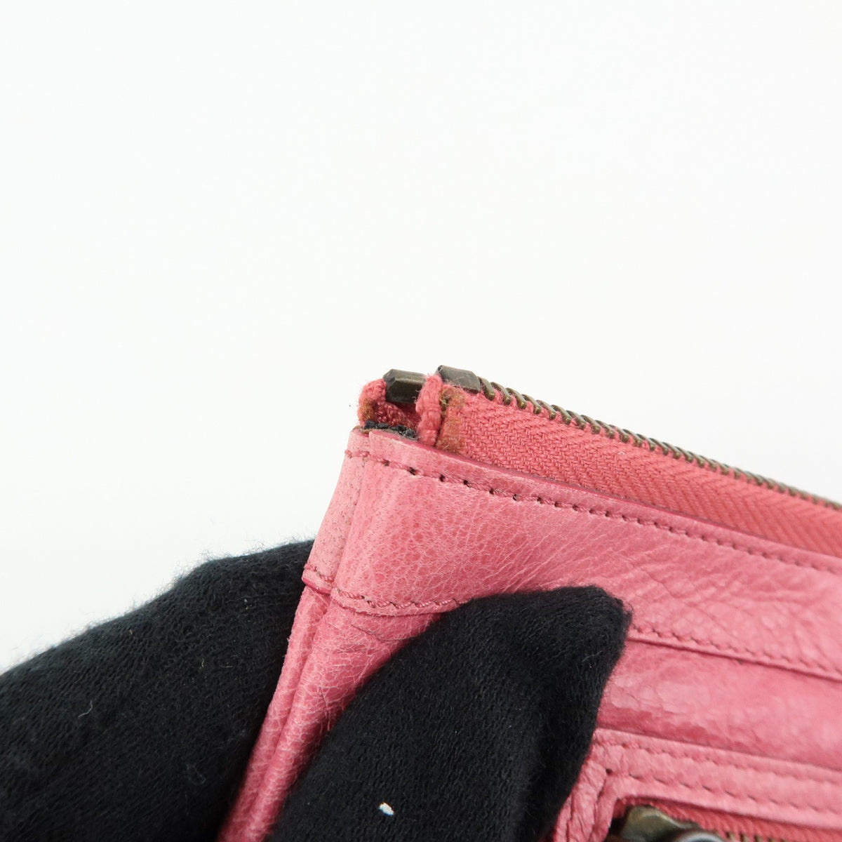 Balenciaga Classic Studs Reporter Leather Pink Leather Crossbody Bag Bag (Pre-Owned)