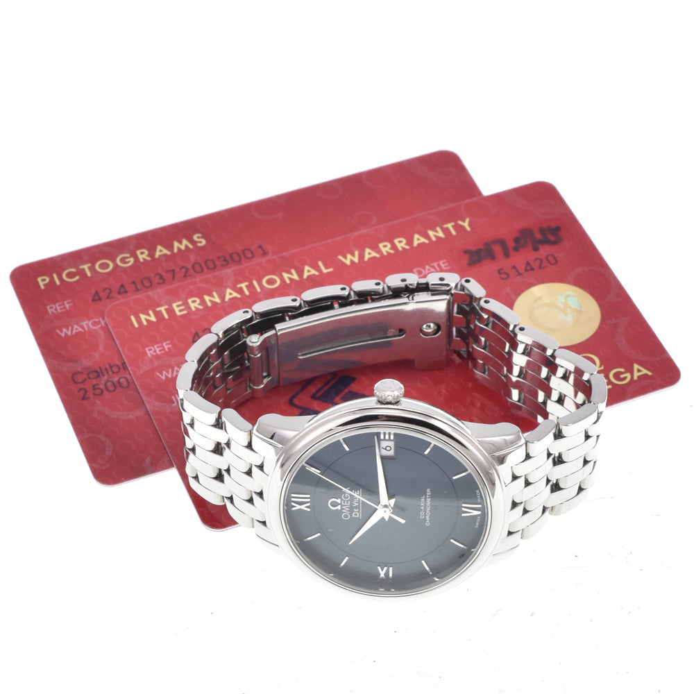 Omega De Ville Prestige Co-Axial Chronometer Automatic Stainless Steel And Mother Of Pearl Watch (Pre-Owned)