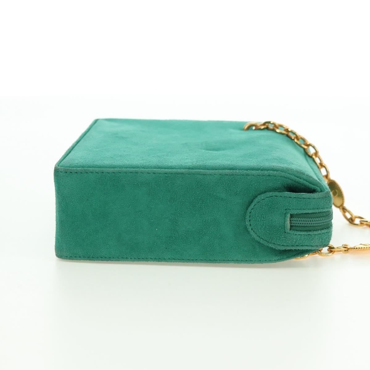 Christian Dior Shoulder Suede Green Suede Shoulder Bag Bag (Pre-Owned)
