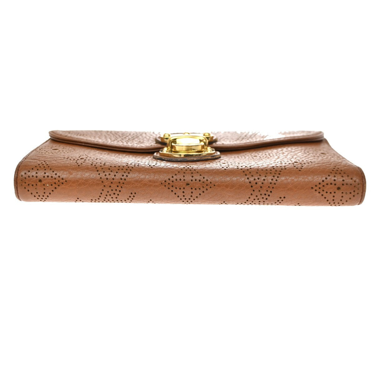 Louis Vuitton Amelia Mahina Leather Brown Leather Wallets Accessory (Pre-Owned)