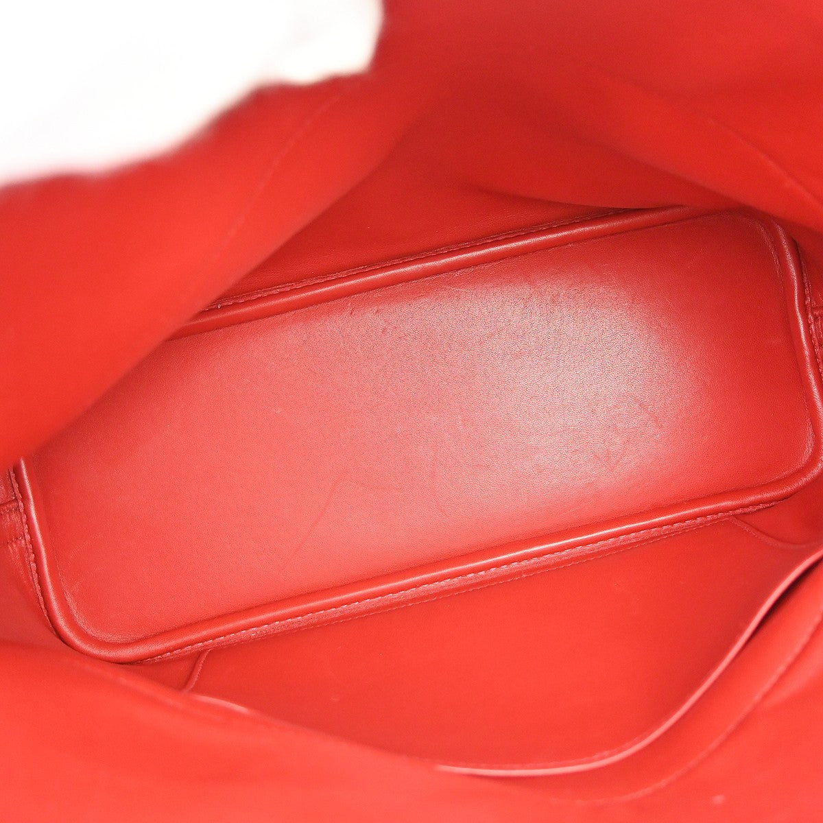 Hermes Bolide Clemence Red Leather Handbag (Pre-Owned)