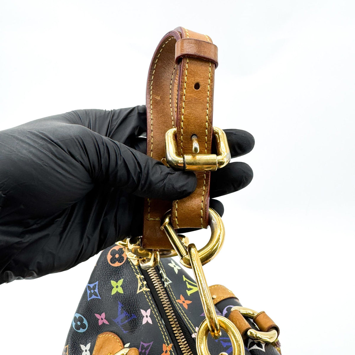 Louis Vuitton Rita Monogram Multicolor Black Canvas Handbag (Pre-Owned)