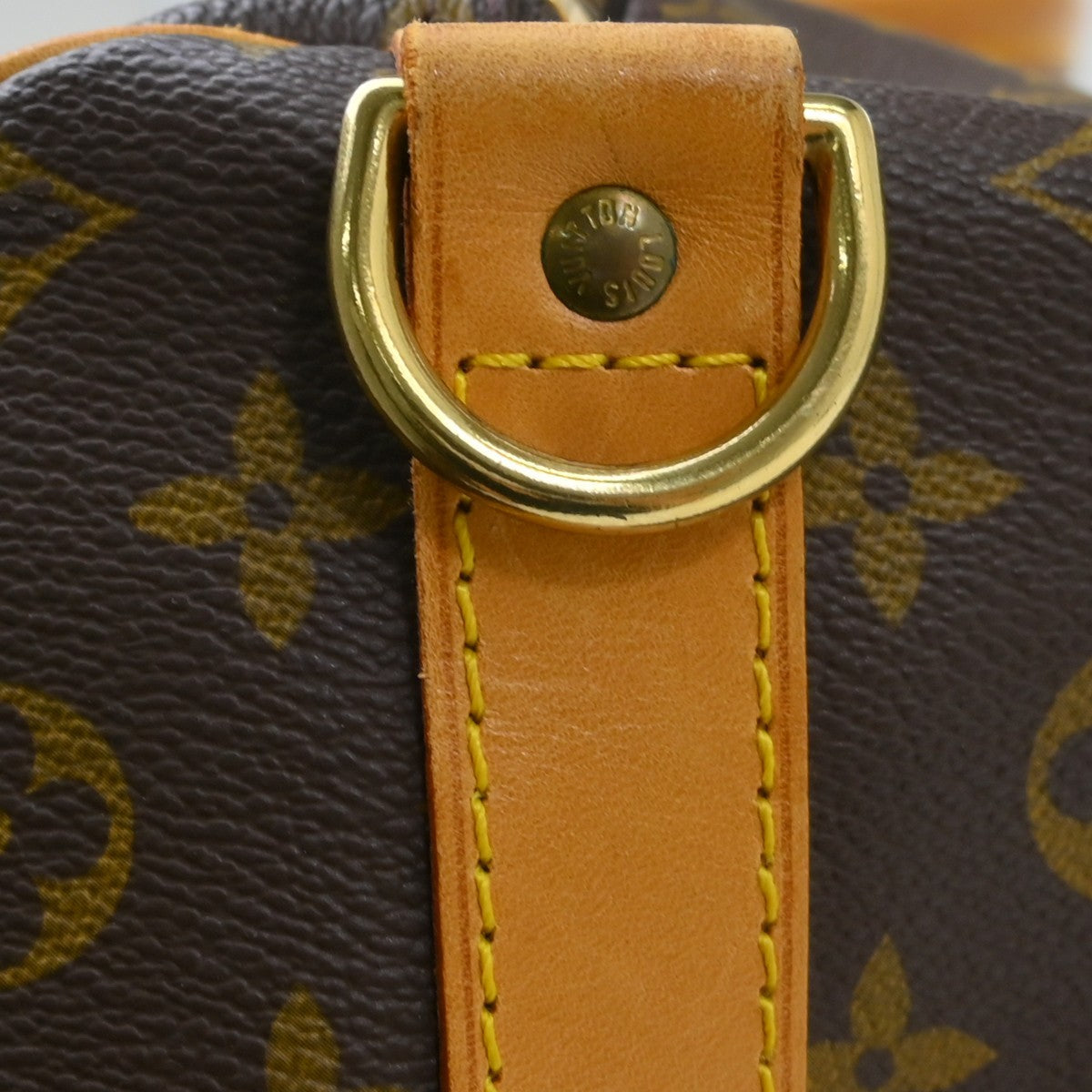 Louis Vuitton Keepall Bandouliere Monogram Canvas Brown Canvas Travel Bag Bag (Pre-Owned)