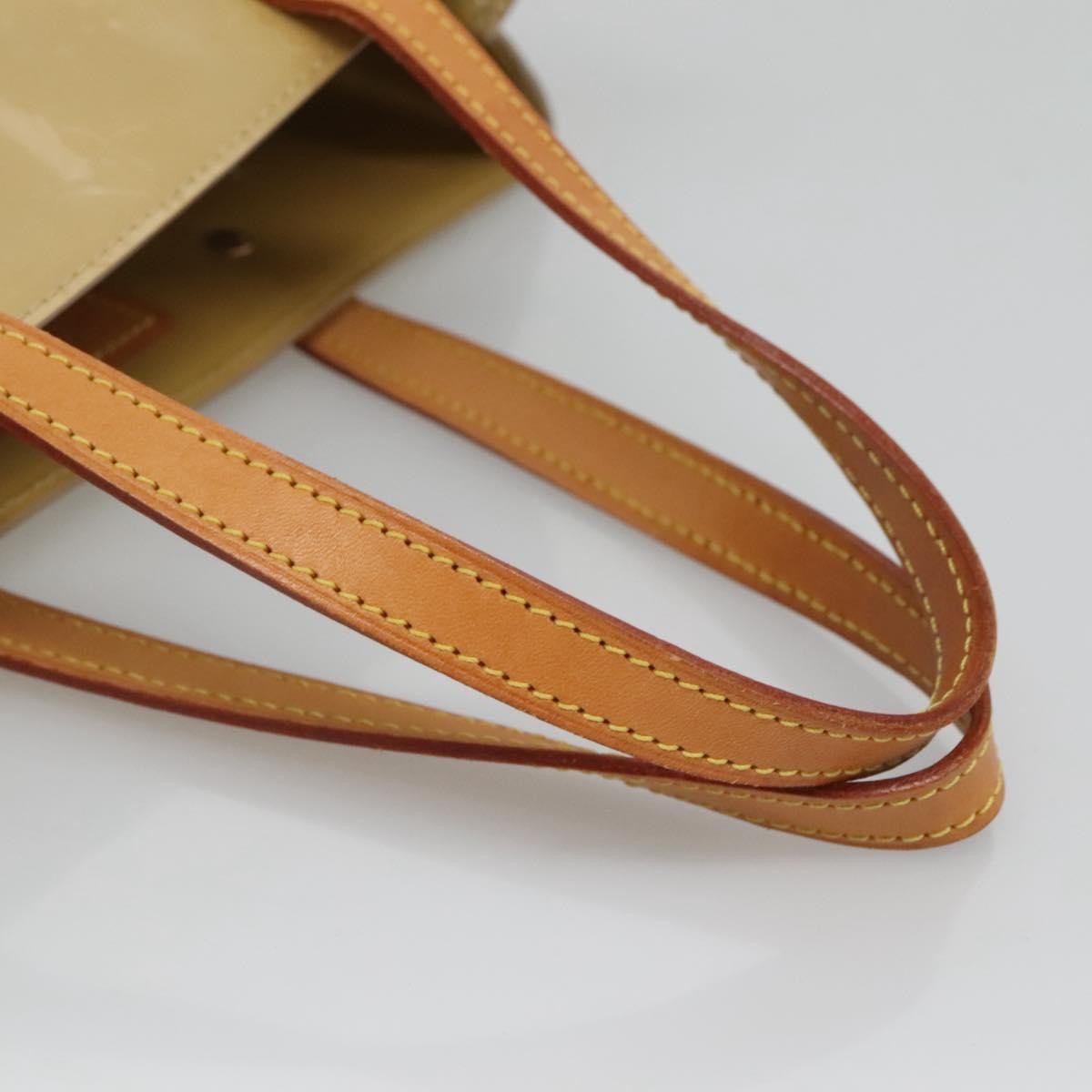 Louis Vuitton Reade Monogram Vernis Beige Patent_Leather Handbag (Pre-Owned)