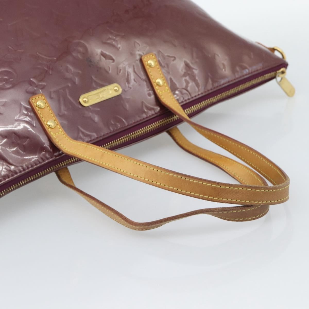 Louis Vuitton Bellevue Monogram Vernis Purple Patent_Leather Tote Bag Bag (Pre-Owned)