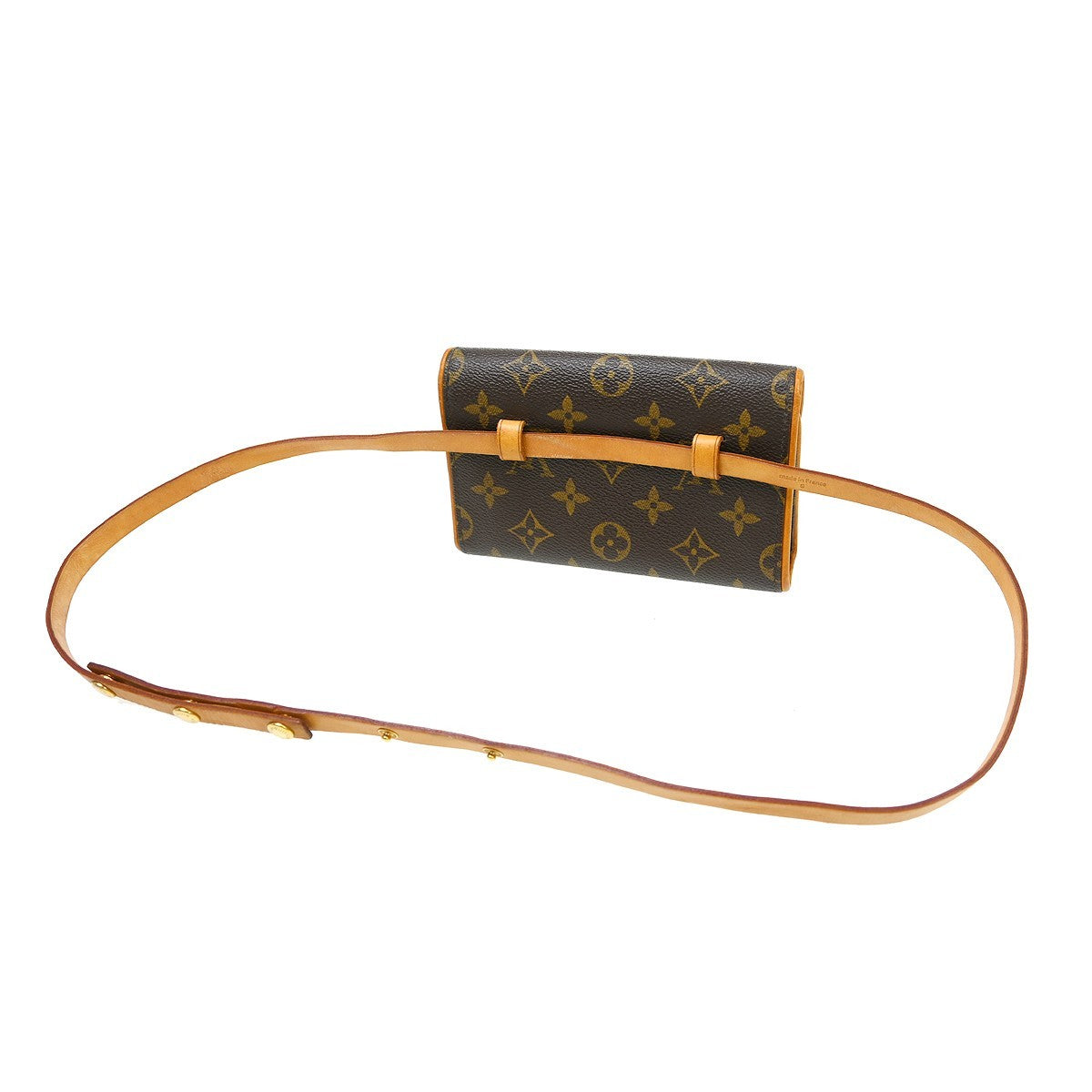 Louis Vuitton Florentine Monogram Brown Canvas Clutche & Pouche Bag (Pre-Owned)