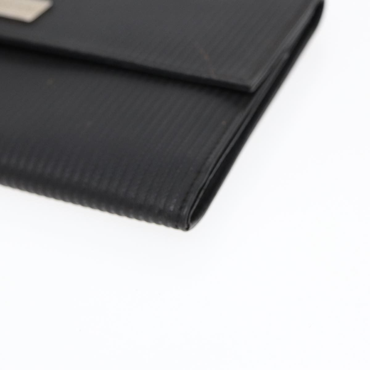 Bvlgari Clutch Pvc Leather Black Pvc Clutche & Pouche Bag (Pre-Owned)