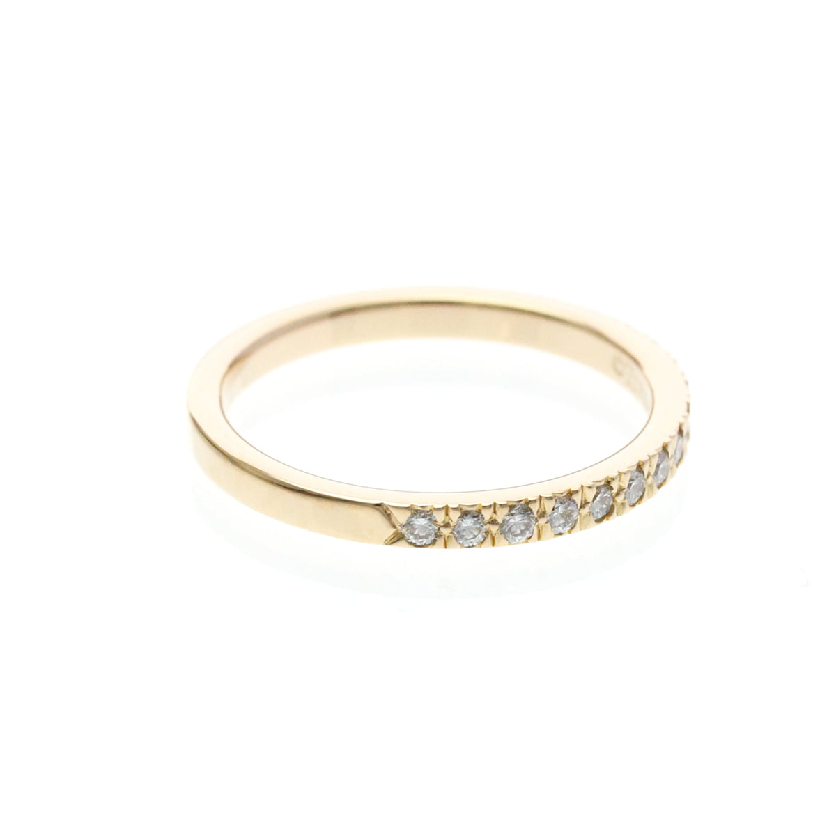 Tiffany & Co. Novo Band 18K Rose Gold And Diamonds Gold Pink_Gold Ring Jewelry (Pre-Owned)