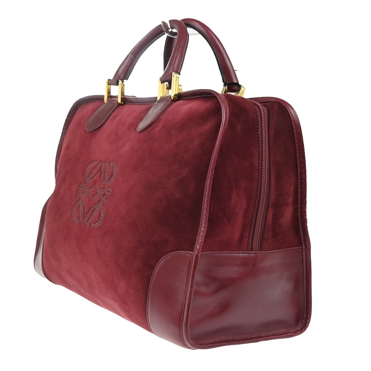 Loewe Amazona Suede Red Suede Handbag (Pre-Owned)