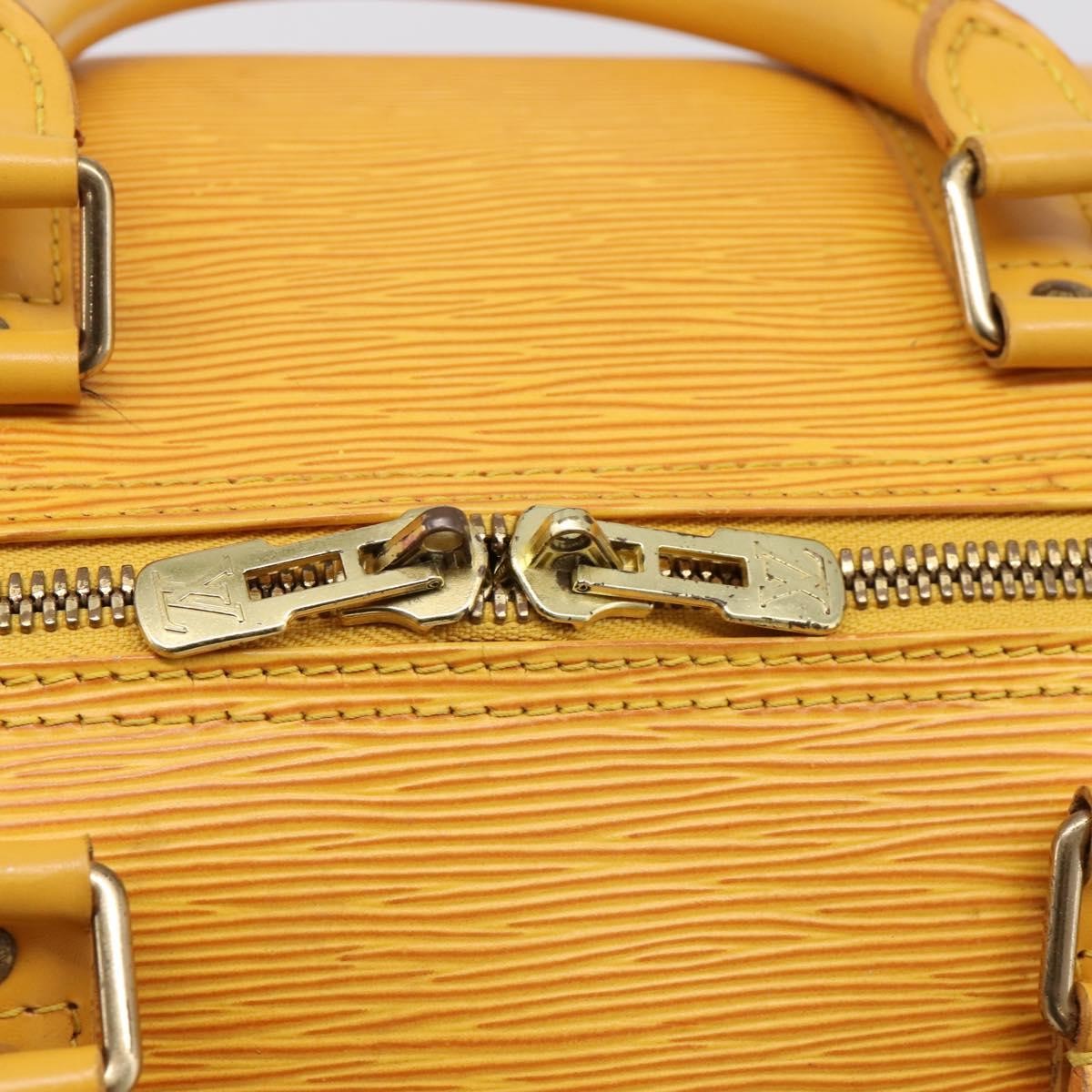Louis Vuitton Keepall Epi Leather Yellow Leather Travel Bag Bag (Pre-Owned)