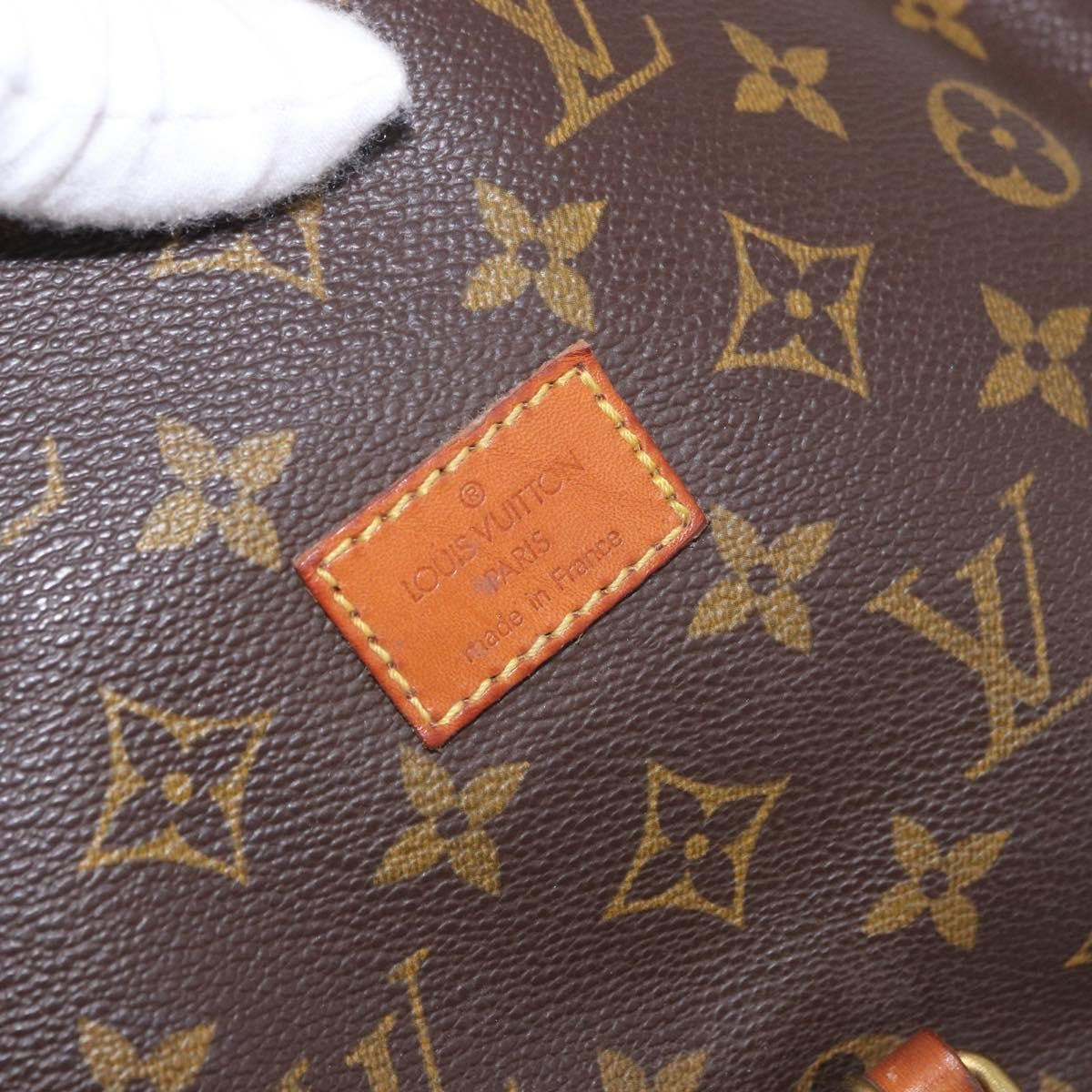Louis Vuitton Saumur Handbag Monogram Canvas Brown Canvas Handbag (Pre-Owned)