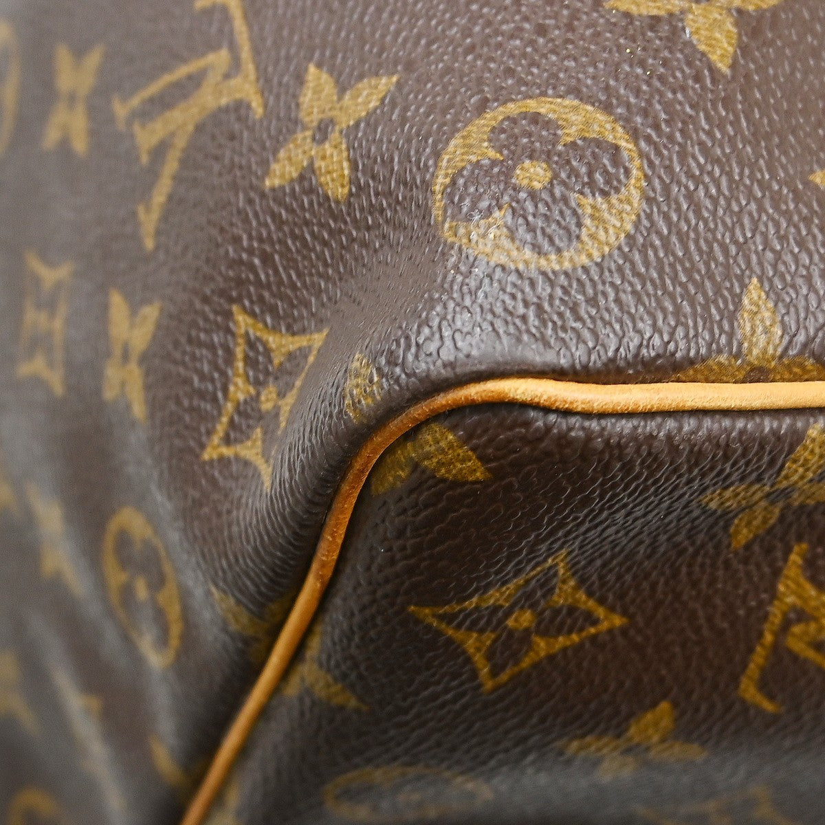Louis Vuitton Keepall Monogram Brown Canvas Travel Bag Bag (Pre-Owned)