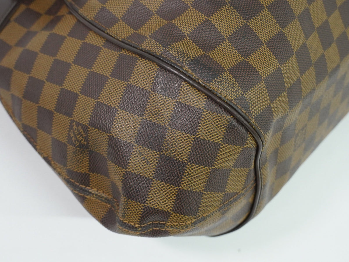 Louis Vuitton Sistina Damier Ebene Brown Canvas Shoulder Bag Bag (Pre-Owned)