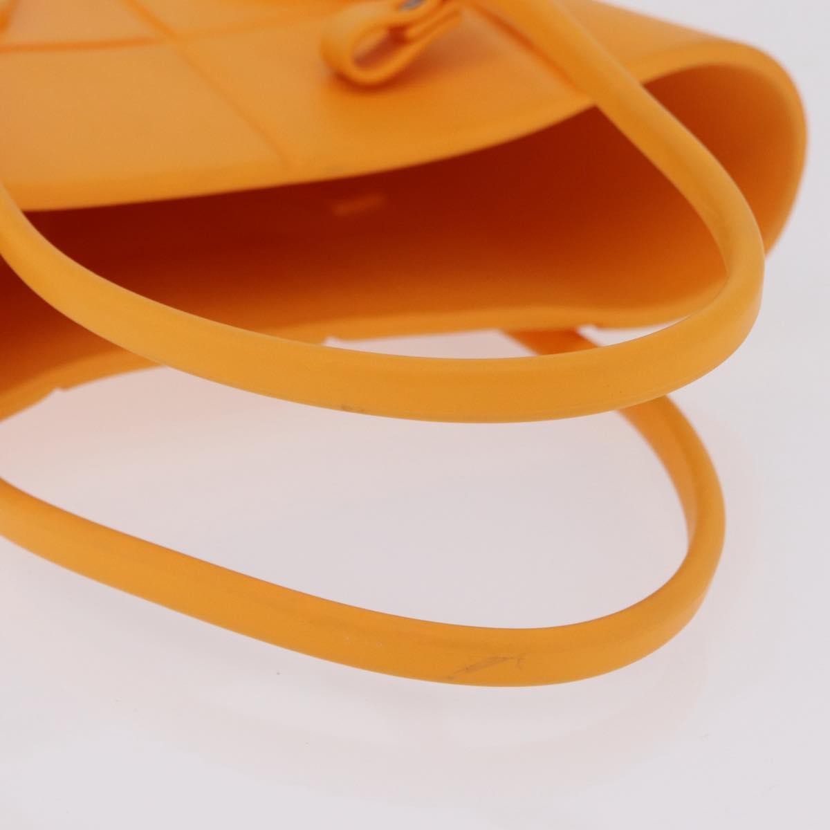 Bottega Veneta Arco Rubber Orange Rubber Tote Bag Bag (Pre-Owned)