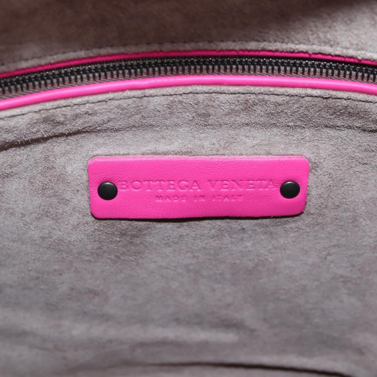 Bottega Veneta Veneta Hobo Intrecciato Nappa Pink Leather Bag (Pre-Owned)